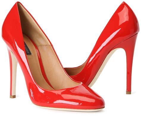 red designer stiletto heels.